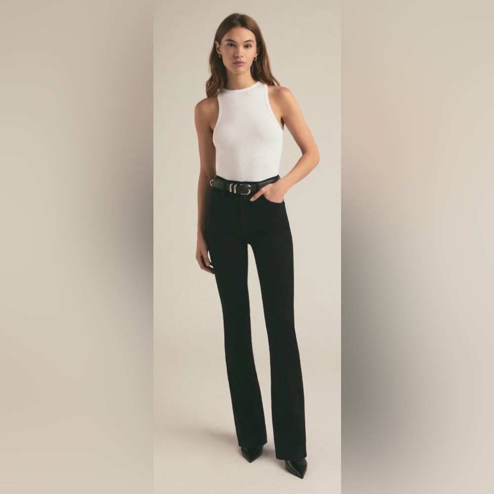 Favorite Daughter The Valentina Tower High Rise Mini Bootcut Jeans 25